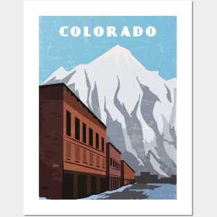 Colorado, USA.Retro travel poster Posters and Art